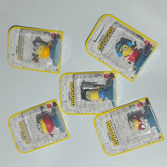 MICRO COLLECTION MINIONS THE RISE OF GRU 5 PIECE SET 5/$25 BUNDLE. - Picture 1 of 6